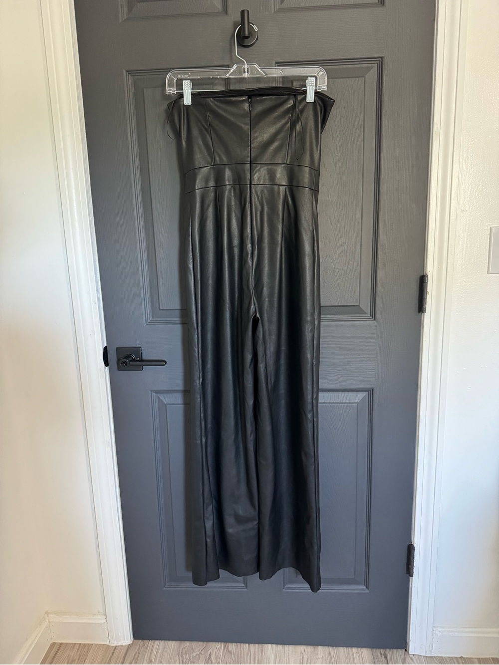 Banana Republic Vegan Leather Strapless Jumpsuit - Picture 3 of 6